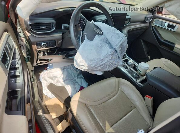 1FM5K8HC4LGA70301 2020 FORD EXPLORER Красный Вид панели приборов
