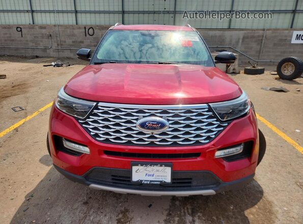 1FM5K8HC4LGA70301 2020 FORD EXPLORER Красный Вид спереди
