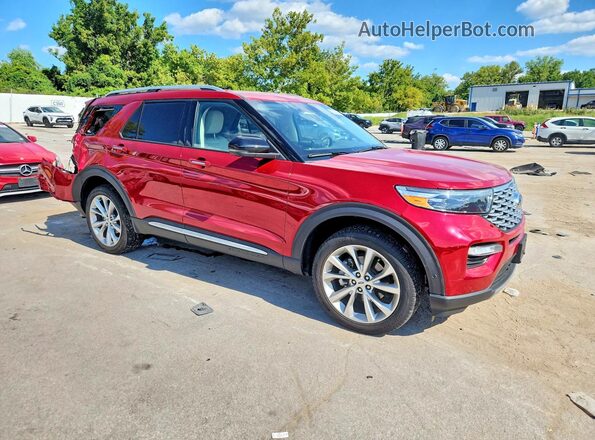 1FM5K8HC7MGA33342 2021 FORD EXPLORER Красный Передняя правая четверть