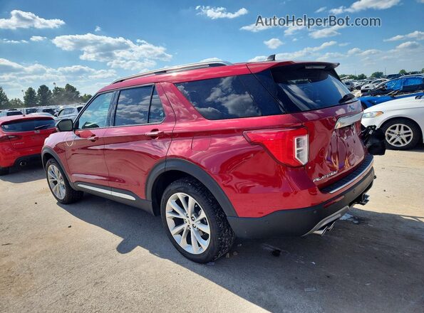 1FM5K8HC7MGA33342 2021 FORD EXPLORER Красный Задняя левая четверть