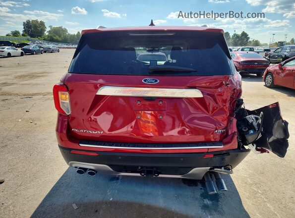 1FM5K8HC7MGA33342 2021 FORD EXPLORER Красный Вид сзади