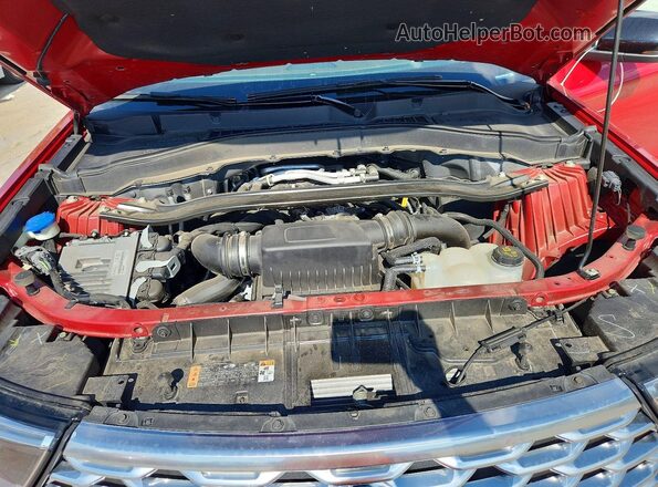 1FM5K8HC7MGA33342 2021 FORD EXPLORER Красный Вид задней части салона
