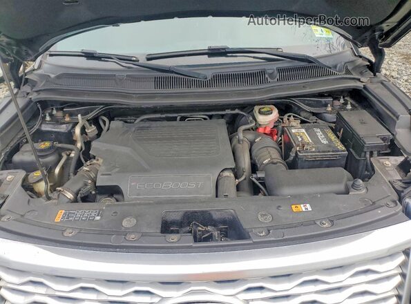1FM5K8HT0HGD74605 2017 FORD EXPLORER Black Vista del compartimento del motor