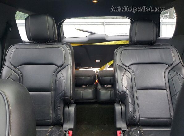 1FM5K8HT0HGD74605 2017 FORD EXPLORER Black Vista de los asientos traseros