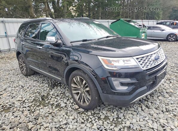 1FM5K8HT0HGD74605 2017 FORD EXPLORER Black Delantero derecho