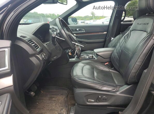 1FM5K8HT0HGD74605 2017 FORD EXPLORER Black Vista interior delantera