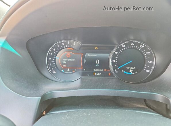 1FM5K8HT1KGA21507 2019 FORD EXPLORER White Вид щитка приладів