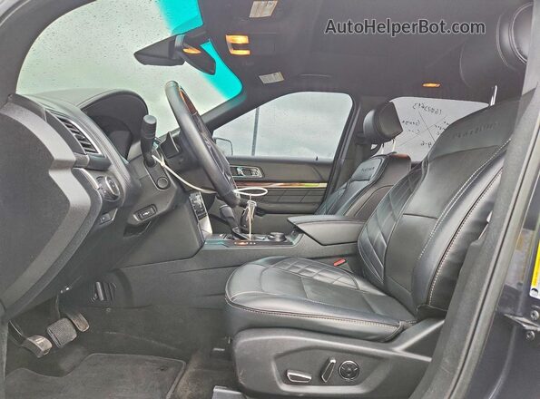 1FM5K8HT2HGA11996 2017 FORD EXPLORER Charcoal Vista interior delantera