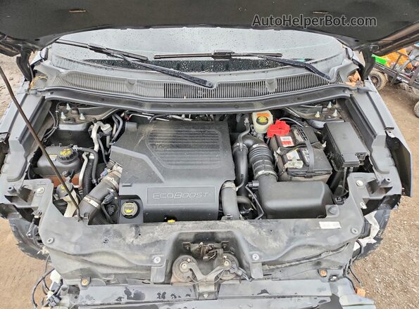 1FM5K8HT2HGA11996 2017 FORD EXPLORER Charcoal Vista del compartimento del motor