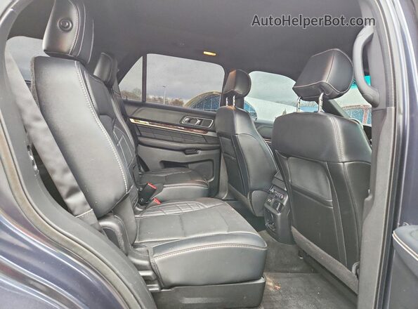 1FM5K8HT2HGA11996 2017 FORD EXPLORER Charcoal Vista interior trasera