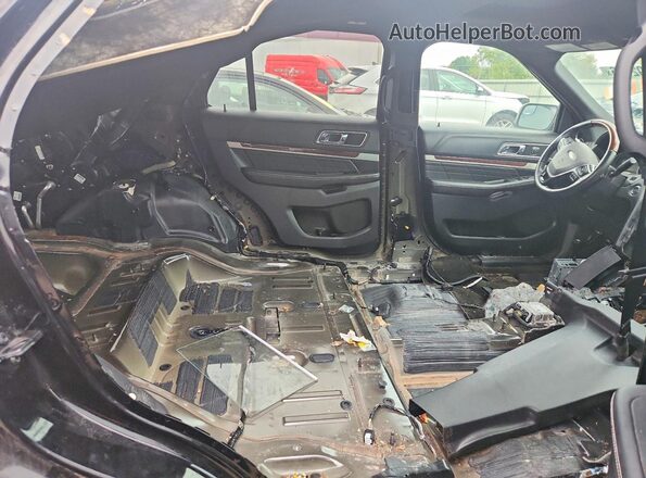1FM5K8HT5JGB03058 2018 FORD EXPLORER Black Вид задньої частини салону