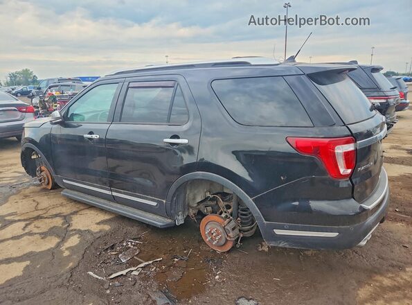 1FM5K8HT5JGB03058 2018 FORD EXPLORER Black Задня ліва чверть