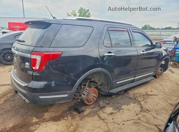 1FM5K8HT5JGB03058 2018 FORD EXPLORER Black Задня права чверть