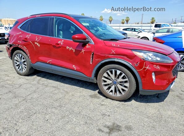 1FMCU0DZ9MUB28113 2021 FORD ESCAPE Red Передня права чверть