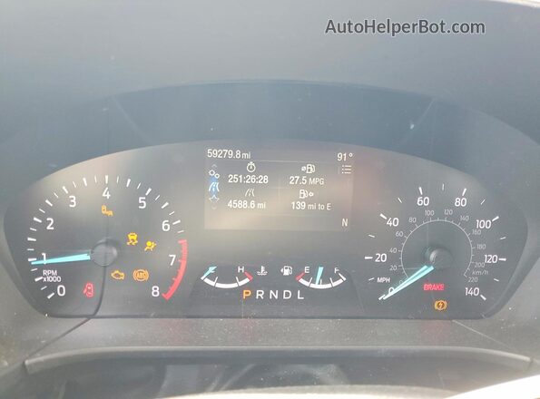 1FMCU0F62LUC20603 2020 FORD ESCAPE Black Vista de los asientos traseros