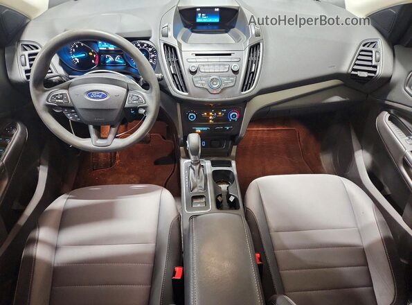 1FMCU0F70JU855966 2018 FORD ESCAPE Белый Вид панели приборов