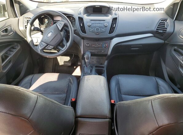 1FMCU0F75HUC95831 2017 FORD ESCAPE White Вид панелі приладів