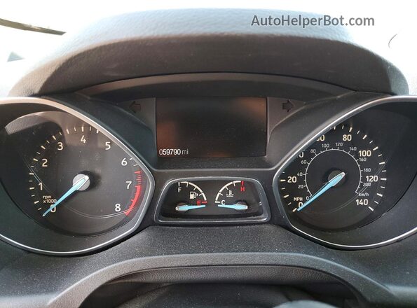 1FMCU0F75HUC95831 2017 FORD ESCAPE White Вид щитка приладів