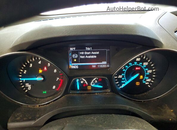 1FMCU0F76GUC18903 2016 FORD ESCAPE Черный Вид щитка приборов