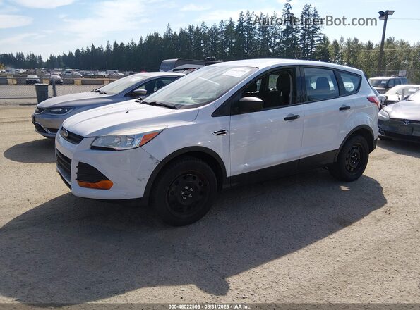 1FMCU0F77GUC81234 2016 FORD ESCAPE White წინა მარცხენა ხედი სამი მეოთხედიდან