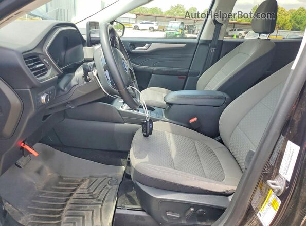 1FMCU0G69MUB00863 2021 FORD ESCAPE Black Widok wnętrza z przodu