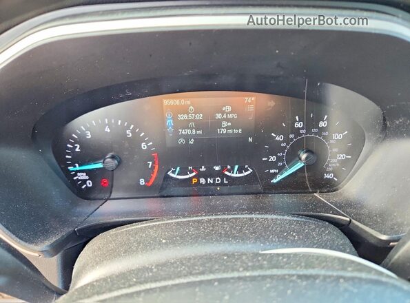 1FMCU0G6XLUC65237 2020 FORD ESCAPE Blue ხელსაწყოთა პანელის ხედი