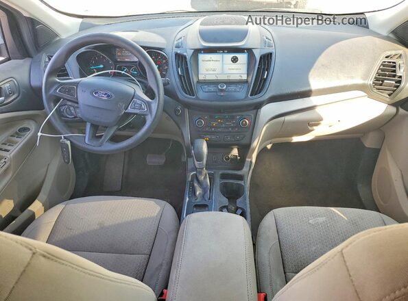 1FMCU0G94KUB12300 2019 FORD ESCAPE Белый Вид панели приборов