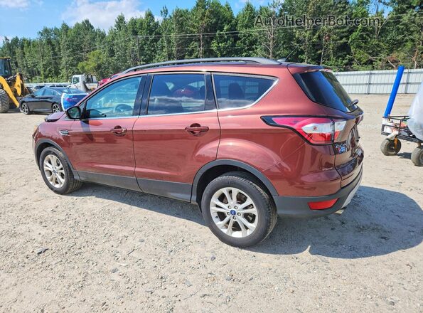 1FMCU0GD1JUA95393 2018 FORD ESCAPE Brown Trasero izquierdo