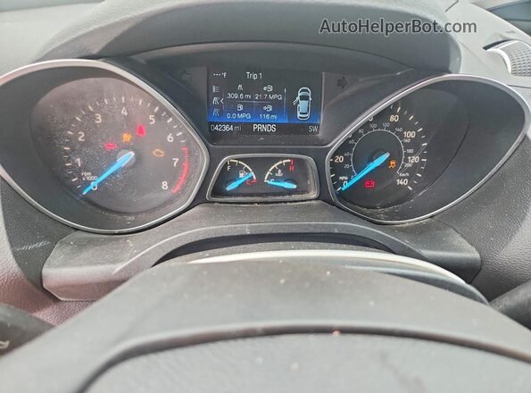 1FMCU0GD2JUB97608 2018 FORD ESCAPE Серый Вид щитка приборов