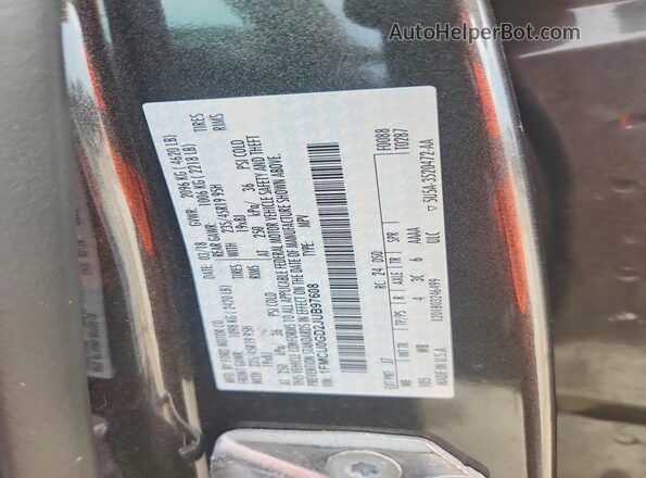 1FMCU0GD2JUB97608 2018 FORD ESCAPE Серый Вид наклейки с VIN-кодом