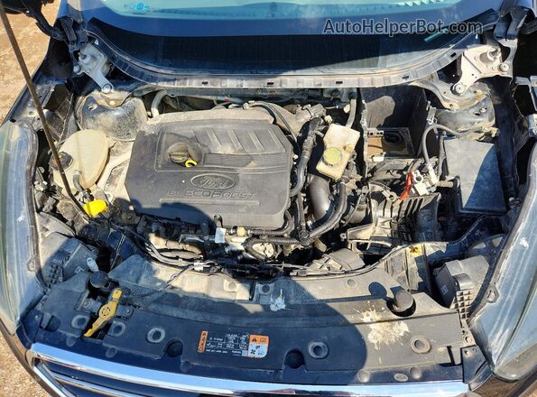 1FMCU0GD3HUC33140 2017 FORD ESCAPE Black Widok komory silnika