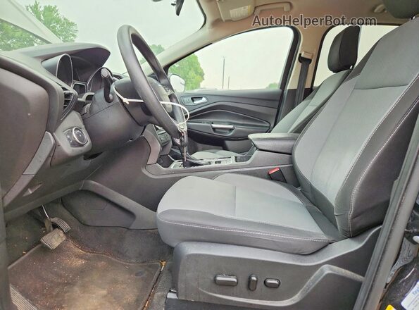 1FMCU0GD3JUC69206 2018 FORD ESCAPE Black წინა სალონის ხედი