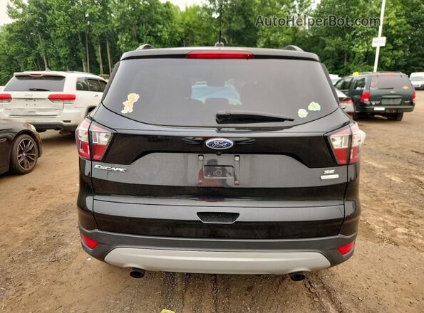 1FMCU0GD3JUC69206 2018 FORD ESCAPE Black უკანა ხედი