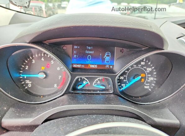 1FMCU0GD3JUC69206 2018 FORD ESCAPE Black ხელსაწყოთა პანელის ხედი