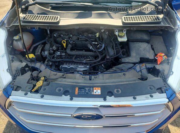1FMCU0GD3KUB99031 2019 FORD ESCAPE Синий Вид подкапотного пространства