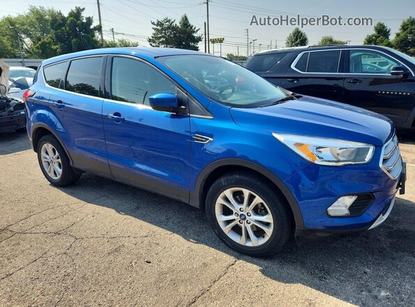 1FMCU0GD3KUB99031 2019 FORD ESCAPE Синий Передняя правая четверть