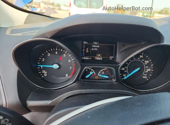 1FMCU0GD3KUB99031 2019 FORD ESCAPE Синий Вид щитка приборов
