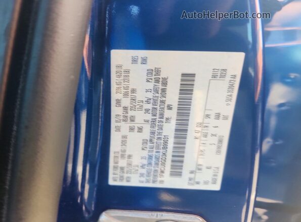 1FMCU0GD3KUB99031 2019 FORD ESCAPE Синий Вид наклейки с VIN-кодом