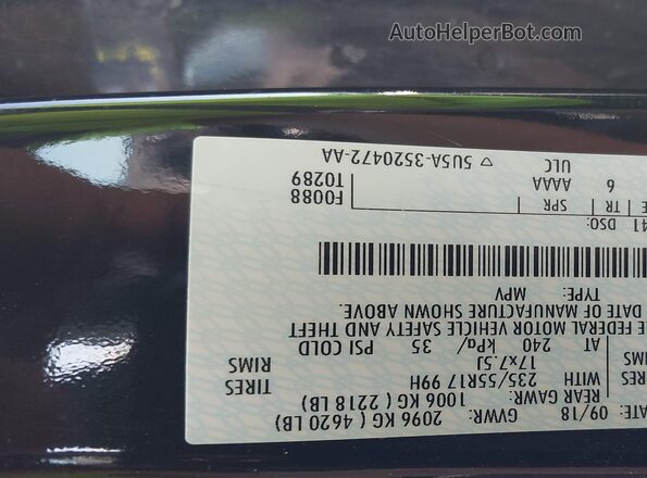 1FMCU0GD4JUD34824 2018 FORD ESCAPE Black Vista del compartimento del motor
