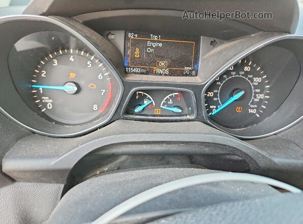 1FMCU0GD5HUA16110 2017 FORD ESCAPE White Вид щитка приладів