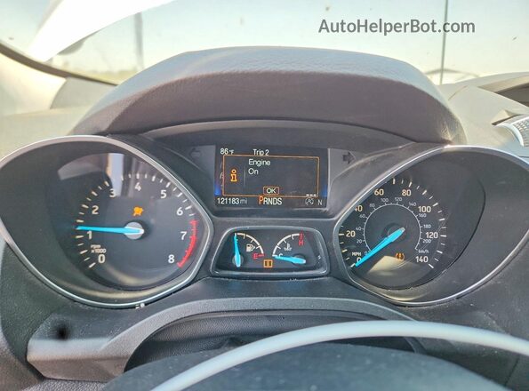 1FMCU0GD5HUE09699 2017 FORD ESCAPE Silver Սարքավորումների վահանակի տեսք