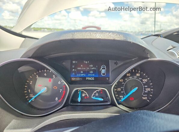 1FMCU0GD6JUB47777 2018 FORD ESCAPE Gold Widok zestawu wskaźników