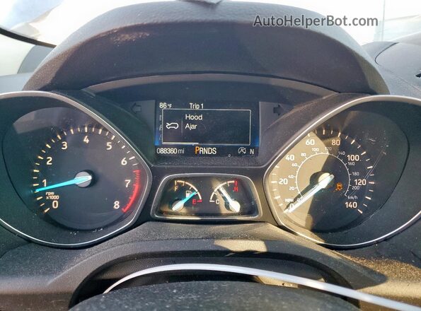 1FMCU0GD7HUC24649 2017 FORD ESCAPE Синий Вид щитка приборов