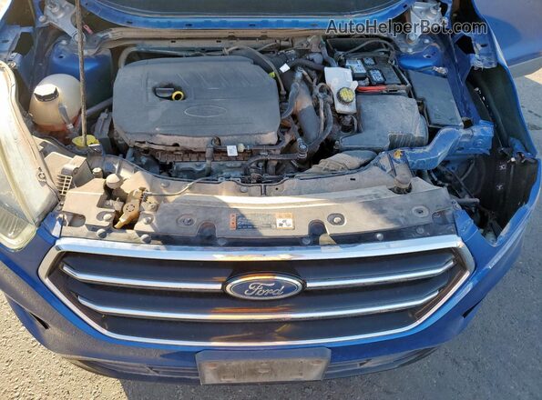 1FMCU0GD7HUC24649 2017 FORD ESCAPE Синий Вид подкапотного пространства