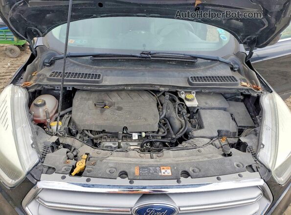 1FMCU0GD8HUA12391 2017 FORD ESCAPE Black Vista del compartimento del motor