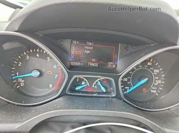 1FMCU0GD9HUB14749 2017 FORD ESCAPE Black Widok zestawu wskaźników