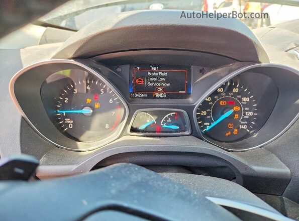 1FMCU0GD9HUD66548 2017 FORD ESCAPE Gray Սարքավորումների վահանակի տեսք