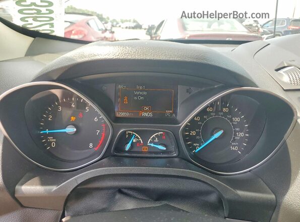 1FMCU0GD9JUC02822 2018 FORD ESCAPE Gray Вид щитка приладів