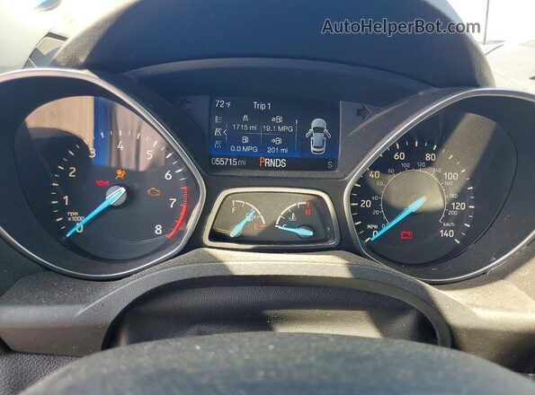 1FMCU0GDXHUE96953 2017 FORD ESCAPE Blue Սարքավորումների վահանակի տեսք