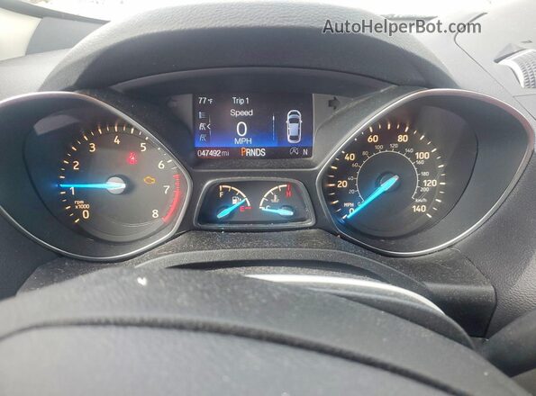 1FMCU0GDXJUA36858 2018 FORD ESCAPE Cream Vista del cuadro de instrumentos